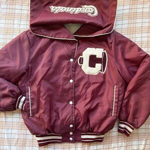 Vintage Butwin Varsity Nylon Cheer Coat Cardinals Large 80’s